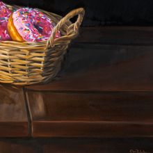 Load image into Gallery viewer, "Doughnuts in Basket" - Olga Rybalko