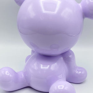 Toy Bear Sculpture - Lilac Series - Anyuta Gusakova